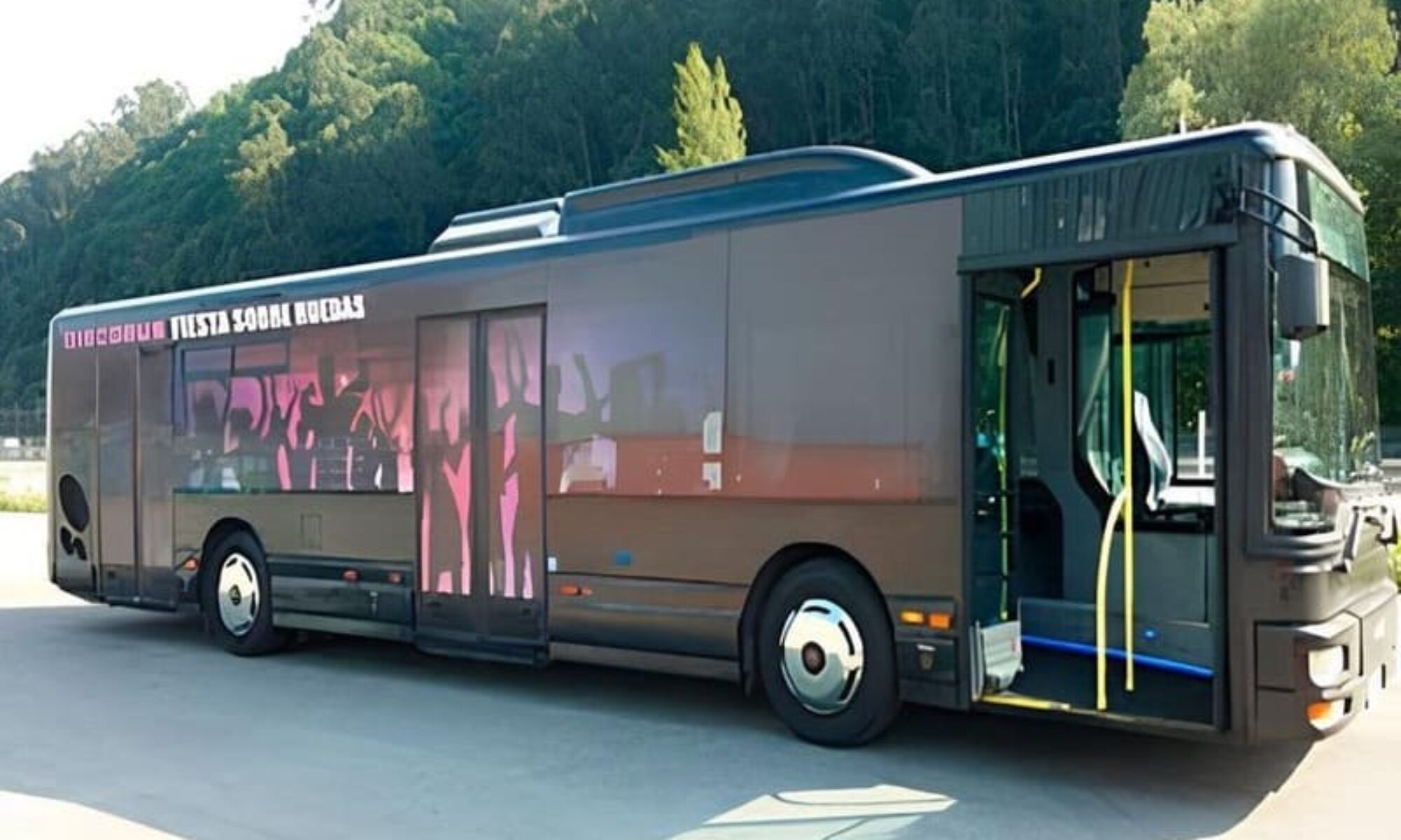 Alquiler Party Bus Barcelona. Fiesta Disco Bus Barcelona